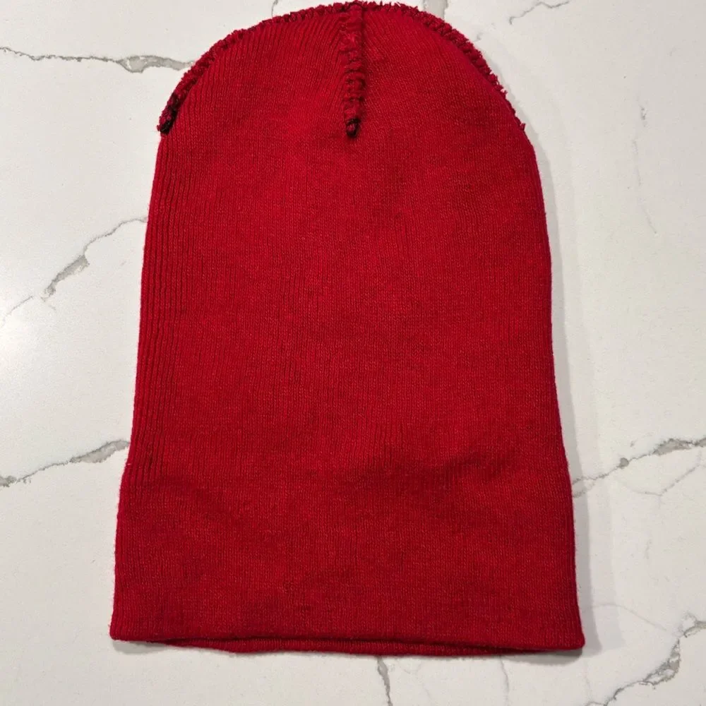 Men's Women's Pair Unisex Soft Knit Winter Acrylic Beanie Hat Cap OS Green Red